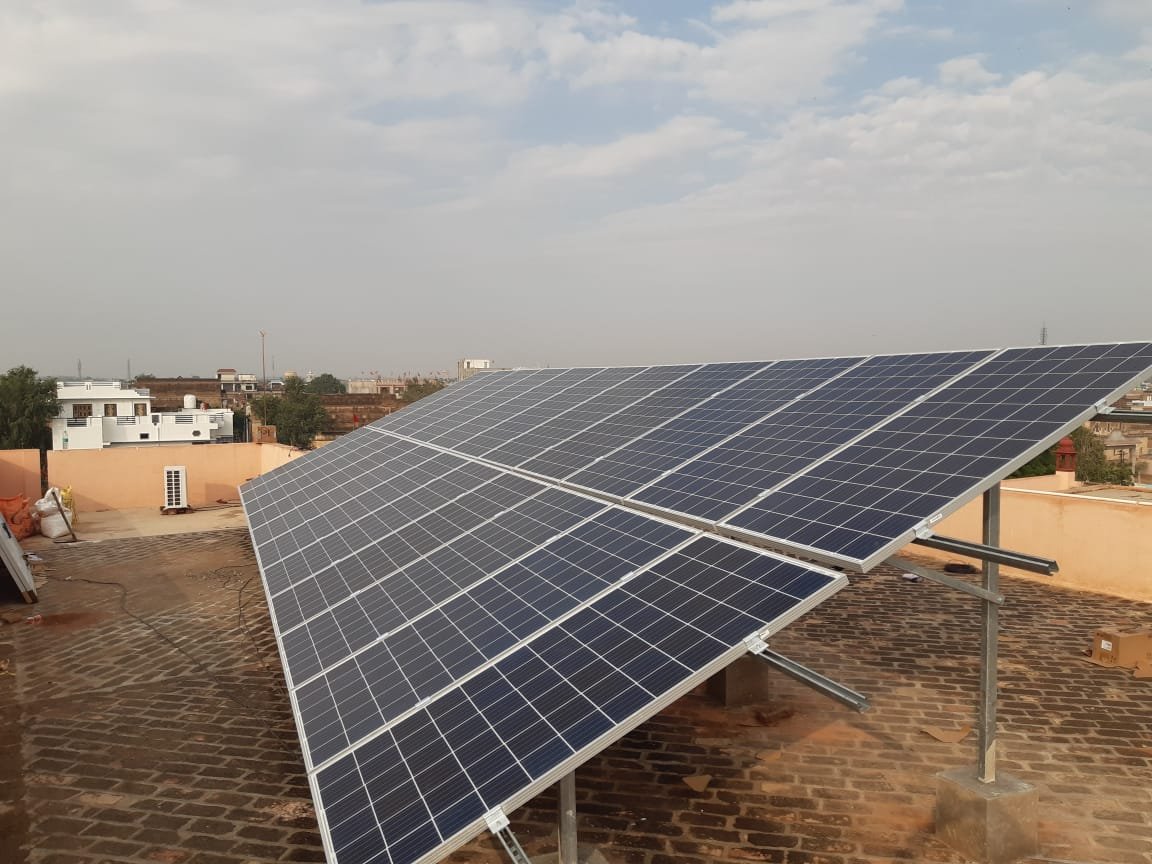 solar panel in home